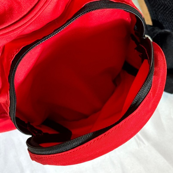 Umbro Red Backpack w/ Suede Bottom – 16"x15"x8.5" – Multi Pocket, Laptop Sleeve - Picture 9 of 13